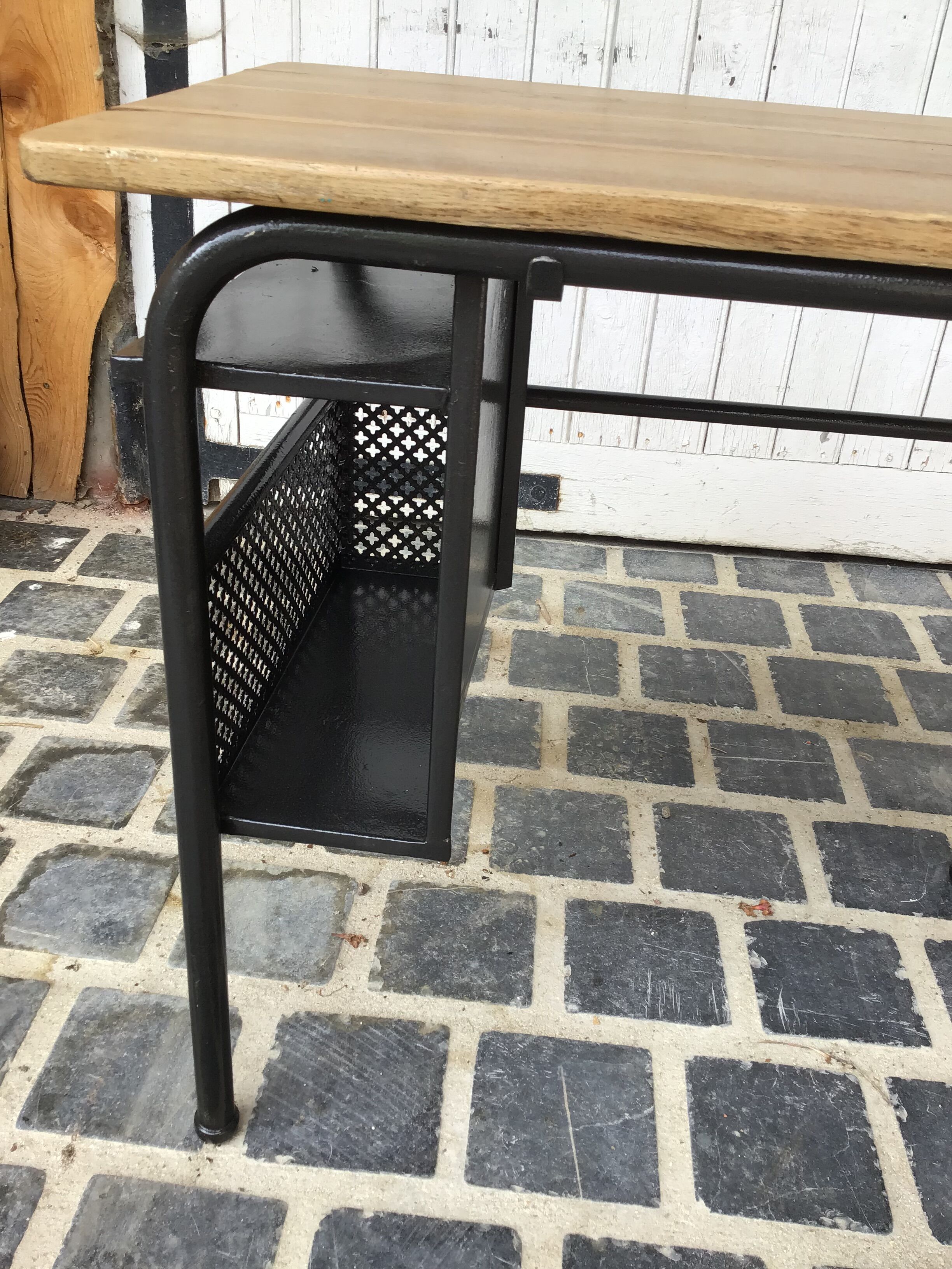 School desk and chair