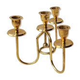 Chandelier 4 brass branch 80's