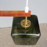 Scandinavian glass pendant lamp Carl Fagerlund for Orrefors