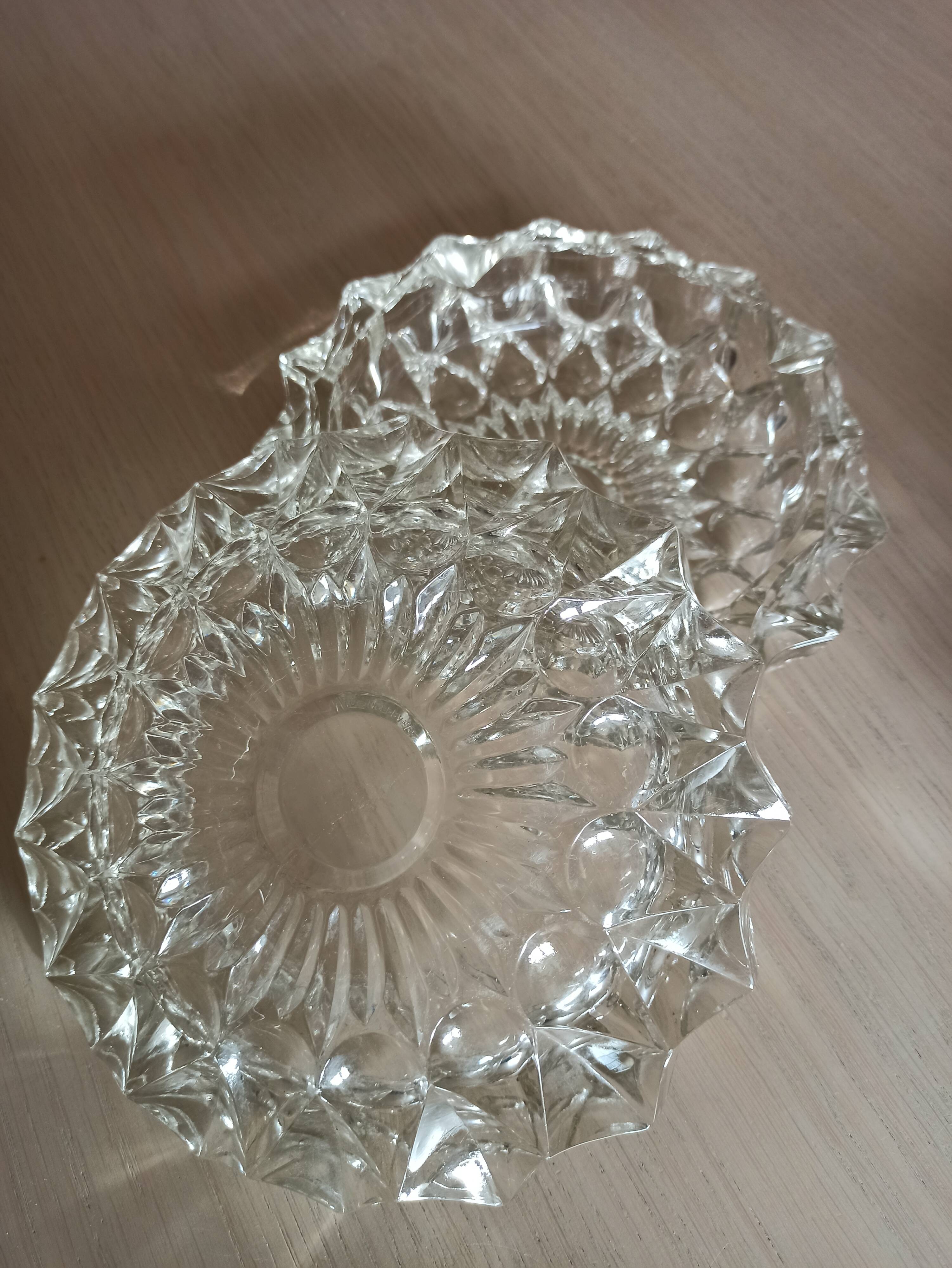 Vintage glass ashtrays
