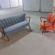 Couch set / 2 chairs Scandinavian 50s/60s cocktail
