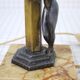 Lampe art déco sculpture de femme