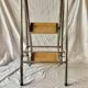 Old wooden workshop stepladder - seat height: 85 cm