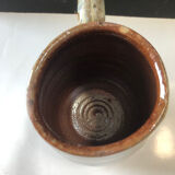 Salted stoneware cup by Marcel Aubry