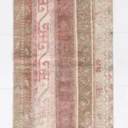 Red Brown Persian Runner Rug, Vintage Handmade Hallway Decor, 72x278cm