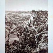 Rocamadour, Lot, planche photo imprimée en 1942. Par Pierre Dubure.