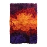 Tapis bleu arc-en-ciel de l'ère spatiale