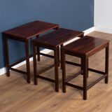 Retro Teak 1960s Mid Century Nest Of Tables Coffee Tables By E W Bach Odense Møbelfabrik