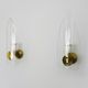 Pair of vintage italian wall sconces, Stilnovo Italy, 50s