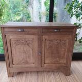 Parisian art deco sideboard in natural chestnut