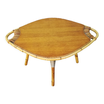 Table basse en bambou