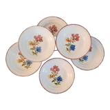Hollow earthenware plates from Saint Amand Ceranord Vintage Maïté Model