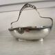 Silver-plated metal basket with Phenix silver hallmarks