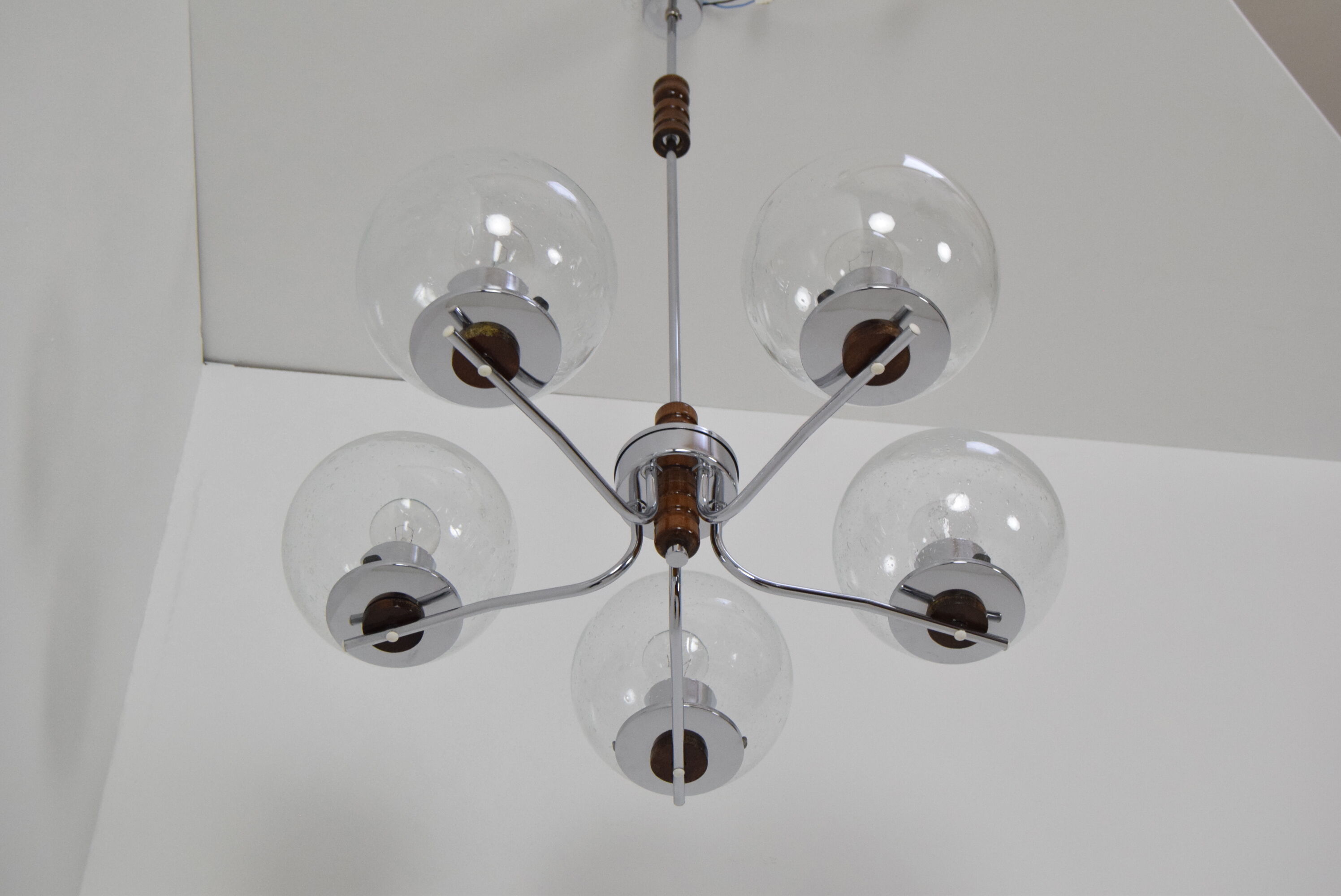 Mid-century Chandelier,Czechoslovakia,1960's.