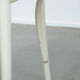 Chaise de bistrot blanche vintage avec accoudoirs, style Thonet