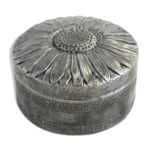 Marguerite round box, made of metal