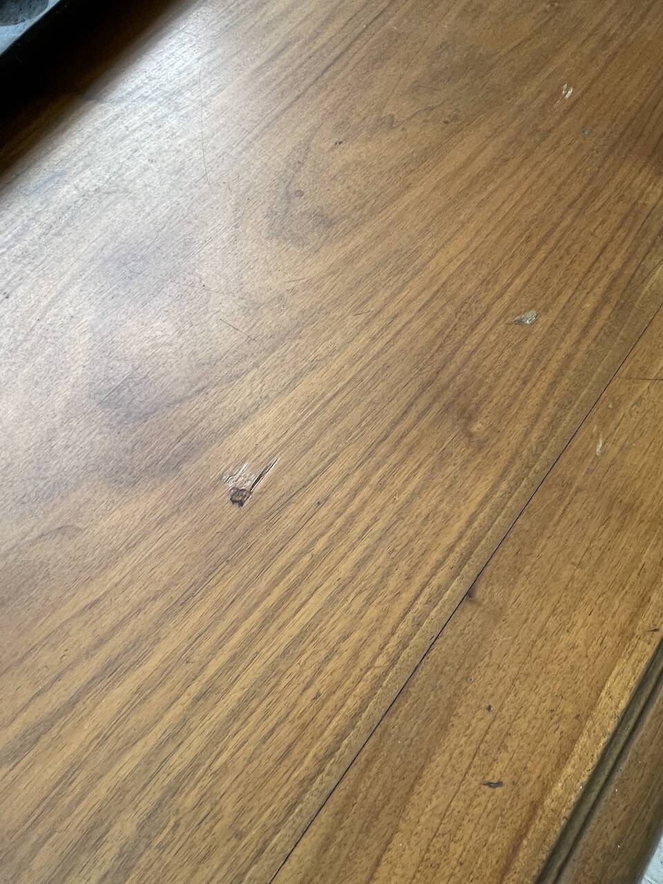 Solid walnut farmhouse castle table 1900 XXL