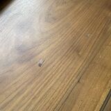 Solid walnut farmhouse castle table 1900 XXL