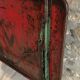 Folding riveted iron table