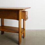Early Swedish Jugend Modern Wooden Console Table by Axel Lindegren, 1930s