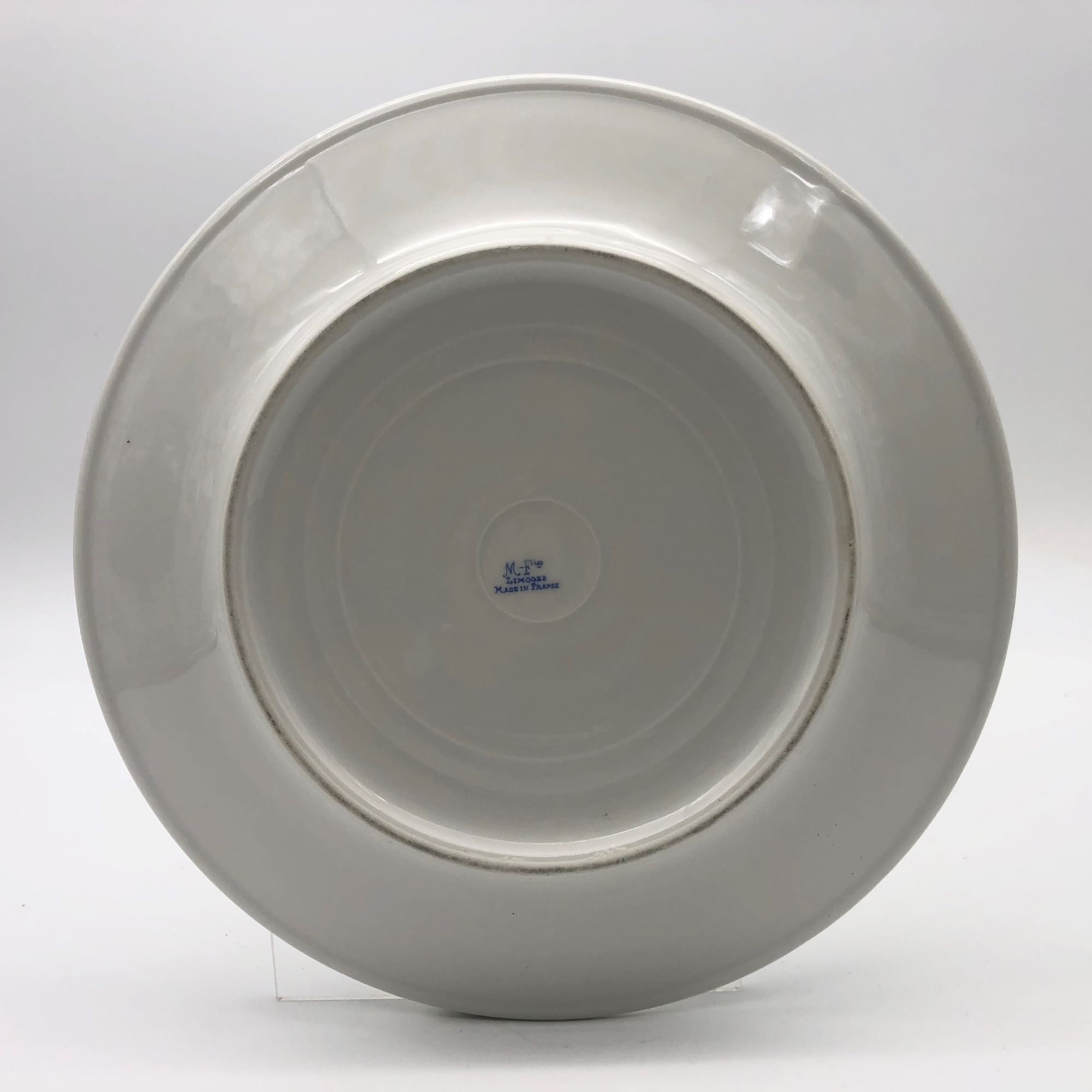 Set of 5 flat plates in Limoges porcelain