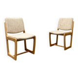 Set of German sled chairs from the mid-century, 1960s.