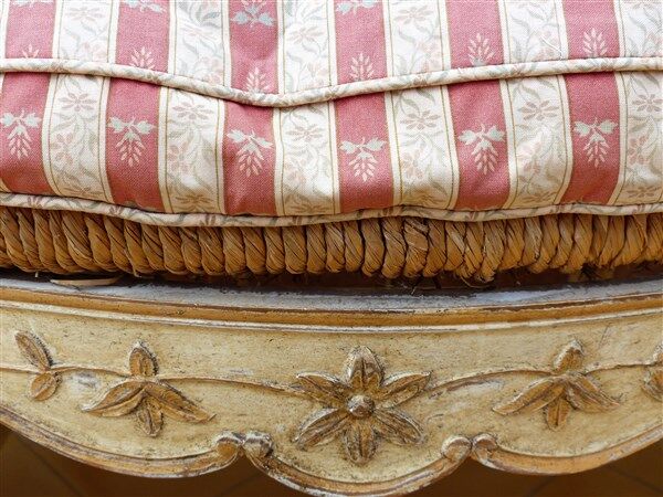 Radassier  Provençal en bois canapé banquette