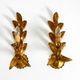 Pair of 1960s Italian gold-plated Florentine wall lamps
