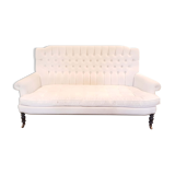 White upholstered sofa Napoleon III style