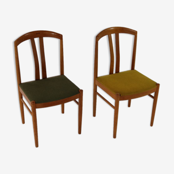 Chaises de salle à manger en teck Carl Ekström pour A. Johansson