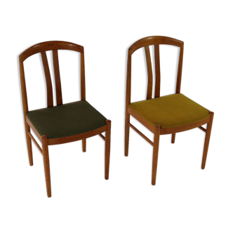 Chaises de salle à manger en teck Carl Ekström pour A. Johansson