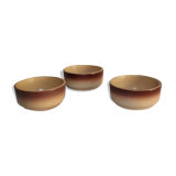 Set of earthenware ramekins from St Amand France