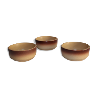 Set of earthenware ramekins from St Amand France