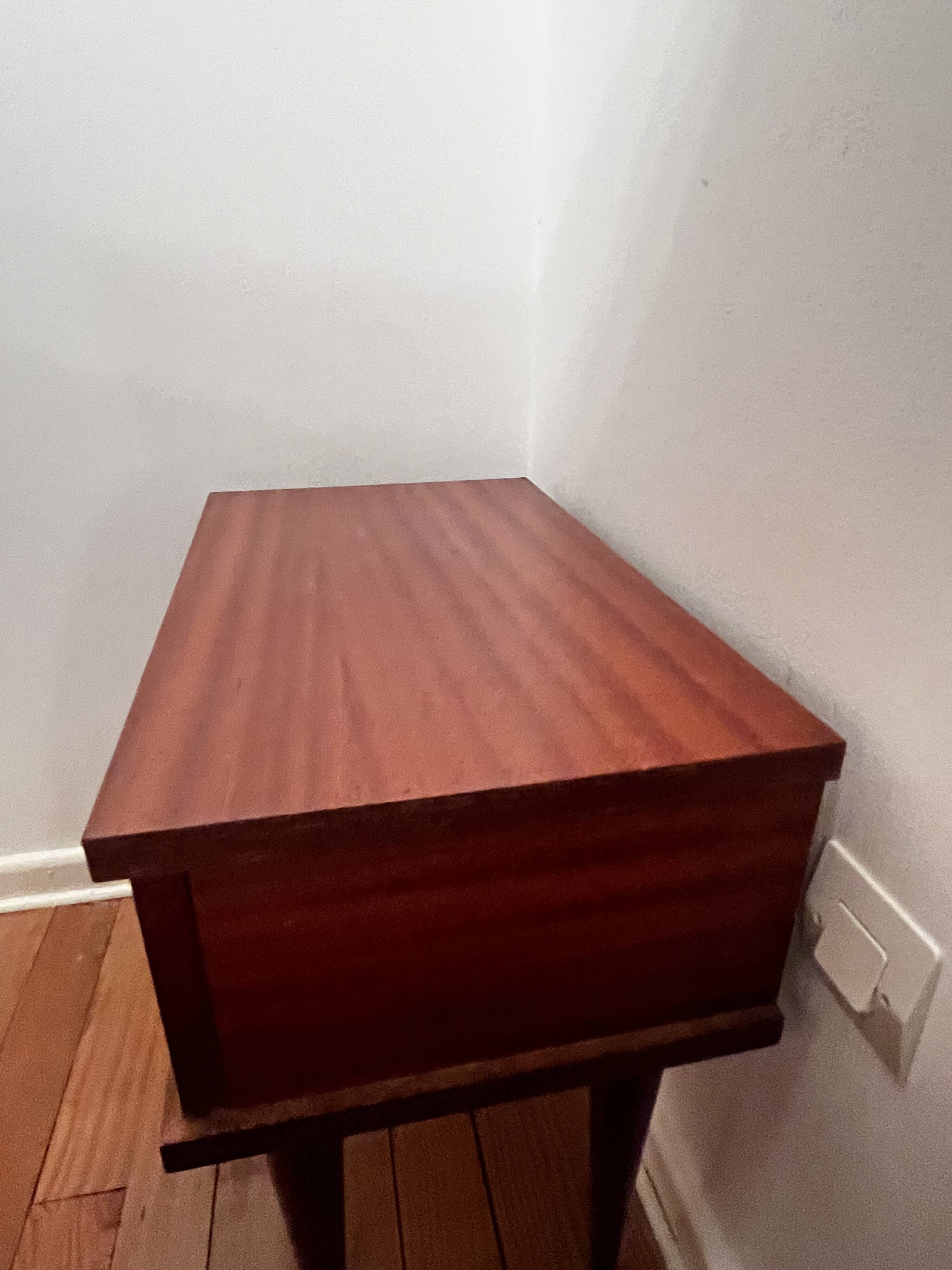 Formica wood bedside table