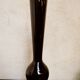 Vase soliflore en opaline noire