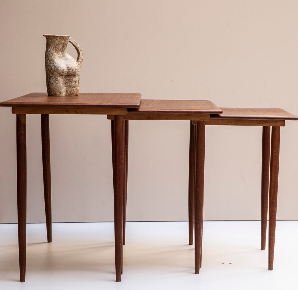 Suite of vintage nesting tables