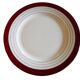 Flat plates opaque porcelain Digoin Sarreguemines model Pasteur