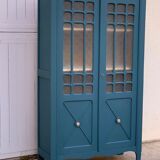 Glass-glazed Parisian wardrobe 1950