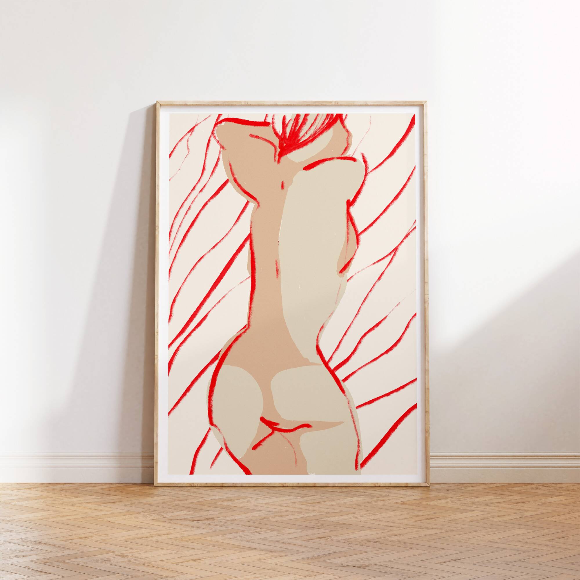 Female figure giclee art print, 50x70cm