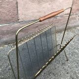 Vintage metal magazine holder