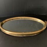 Mirror and brass tray