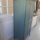 Vintage 1-door Parisian wardrobe re-enchanted in smoky green.