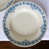 3 vintage Longchamp ironstone soup plates, Christiane model 220511
