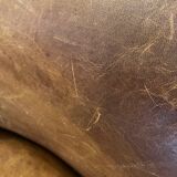Leather bench