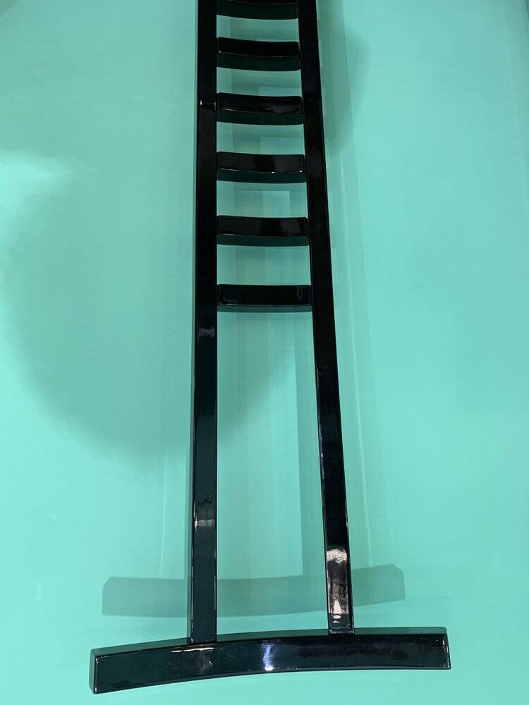 Decorative Black Lacquered Chairs, Italy, 1970, Set of 2