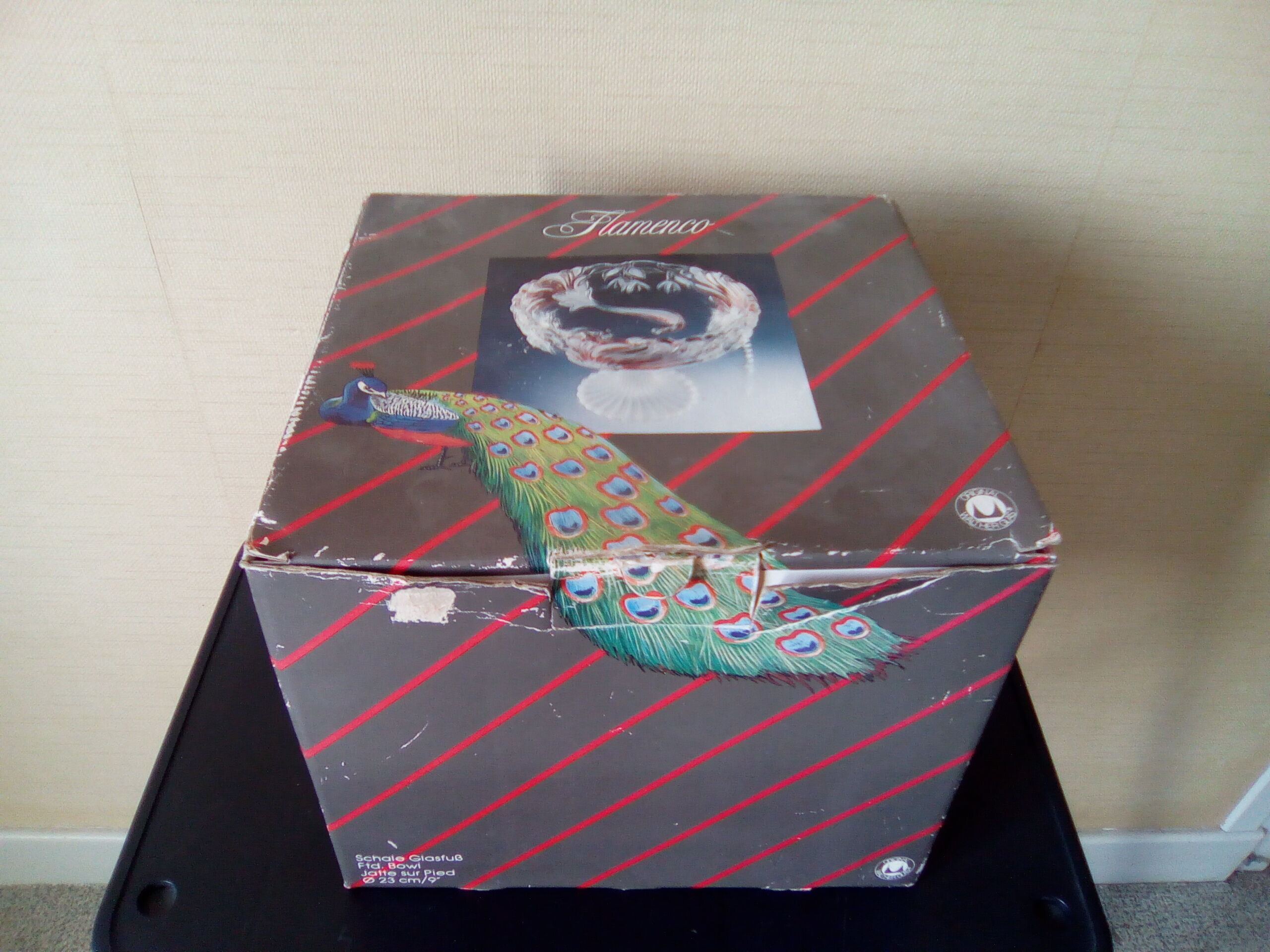 Coupe en cristal et pate de cristal Flamenco