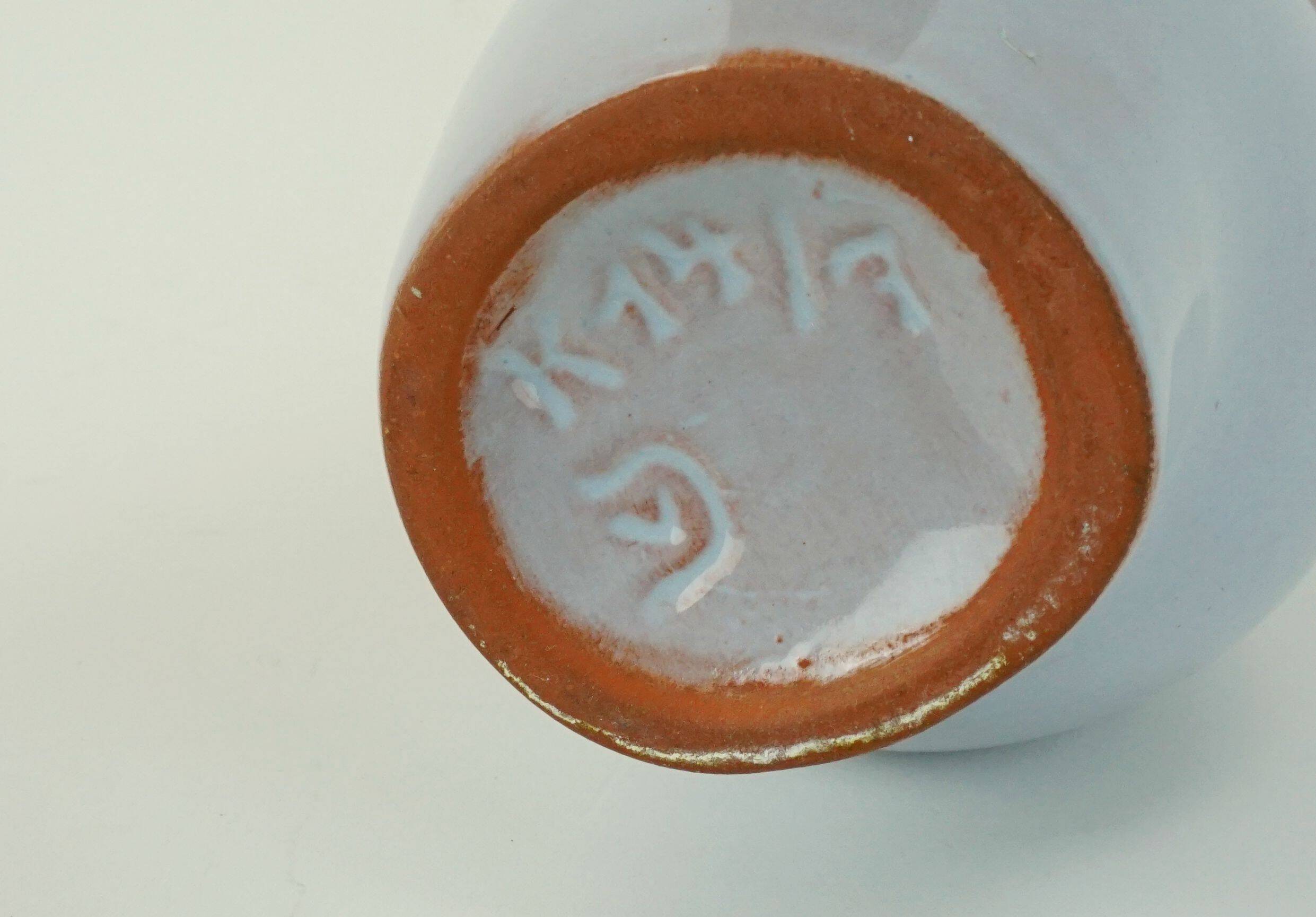 Ceramic vase 1950s organic shape fritz van daalen jug model k14/7