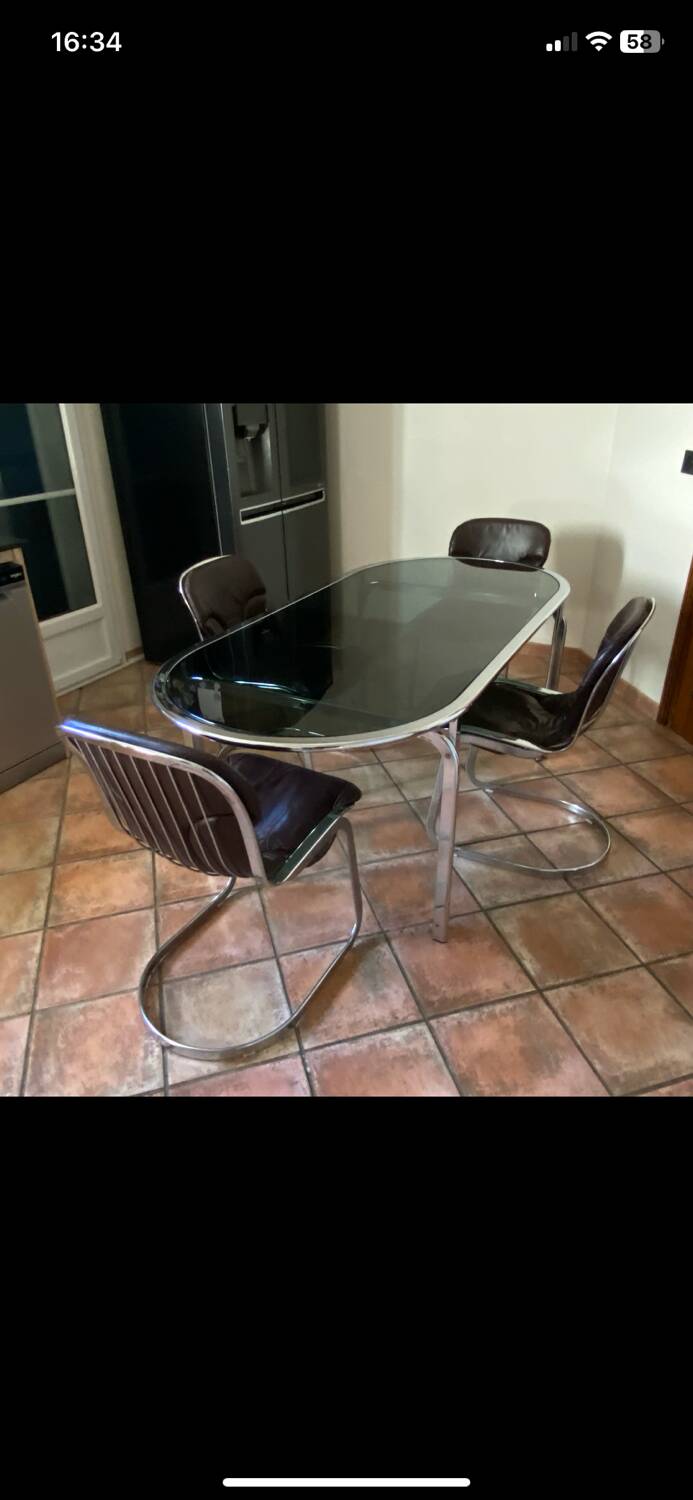 Gastone Rinaldi table. 1970. Italy. 188x88.