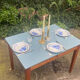 Petite table de ferme ou bureau vintage 1940