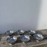 6 stainless steel cups 1970